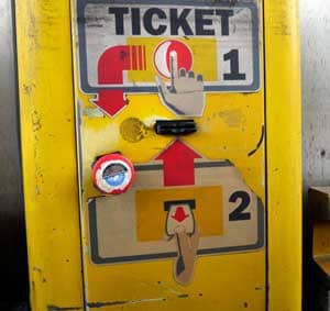 Ticketautomat für die italienische Maut