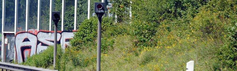 Tempokontrolle an Autobahnen